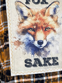 Thumbnail for For Fox Sake Art Flannel- Distressed SPARK Plaid