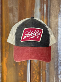 Thumbnail for Schlitz Retro Logo TRI-TONE Structured Hat