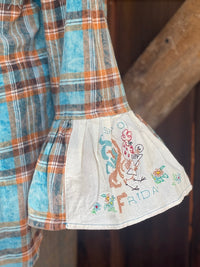 Thumbnail for Flared Sleeve Flannel- MOCKINGBIRD