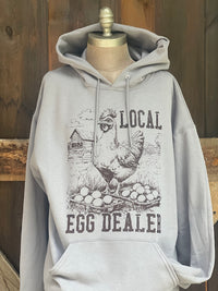 Thumbnail for Local Egg Dealer Hoodie- Stone Grey