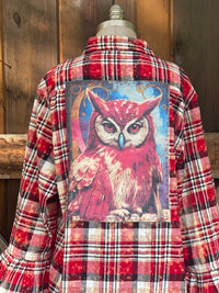Thumbnail for TWILIGHT MUSE Flared Sleeve Flannel