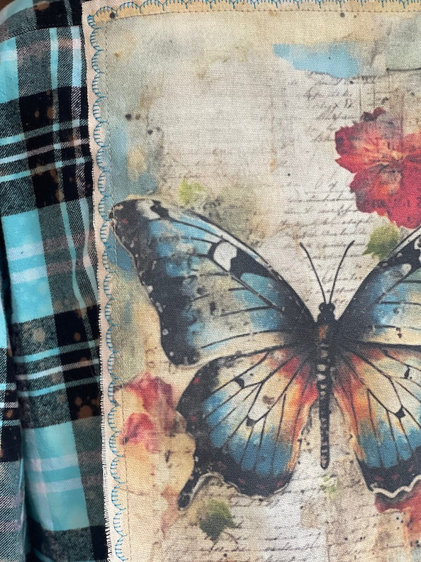 WILD ONE Flared Sleeve Flannel