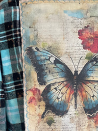 Thumbnail for WILD ONE Flared Sleeve Flannel