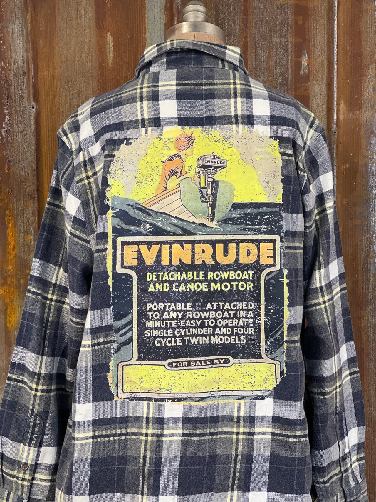Evinrude Flannel- Classic Lake Superior Blue