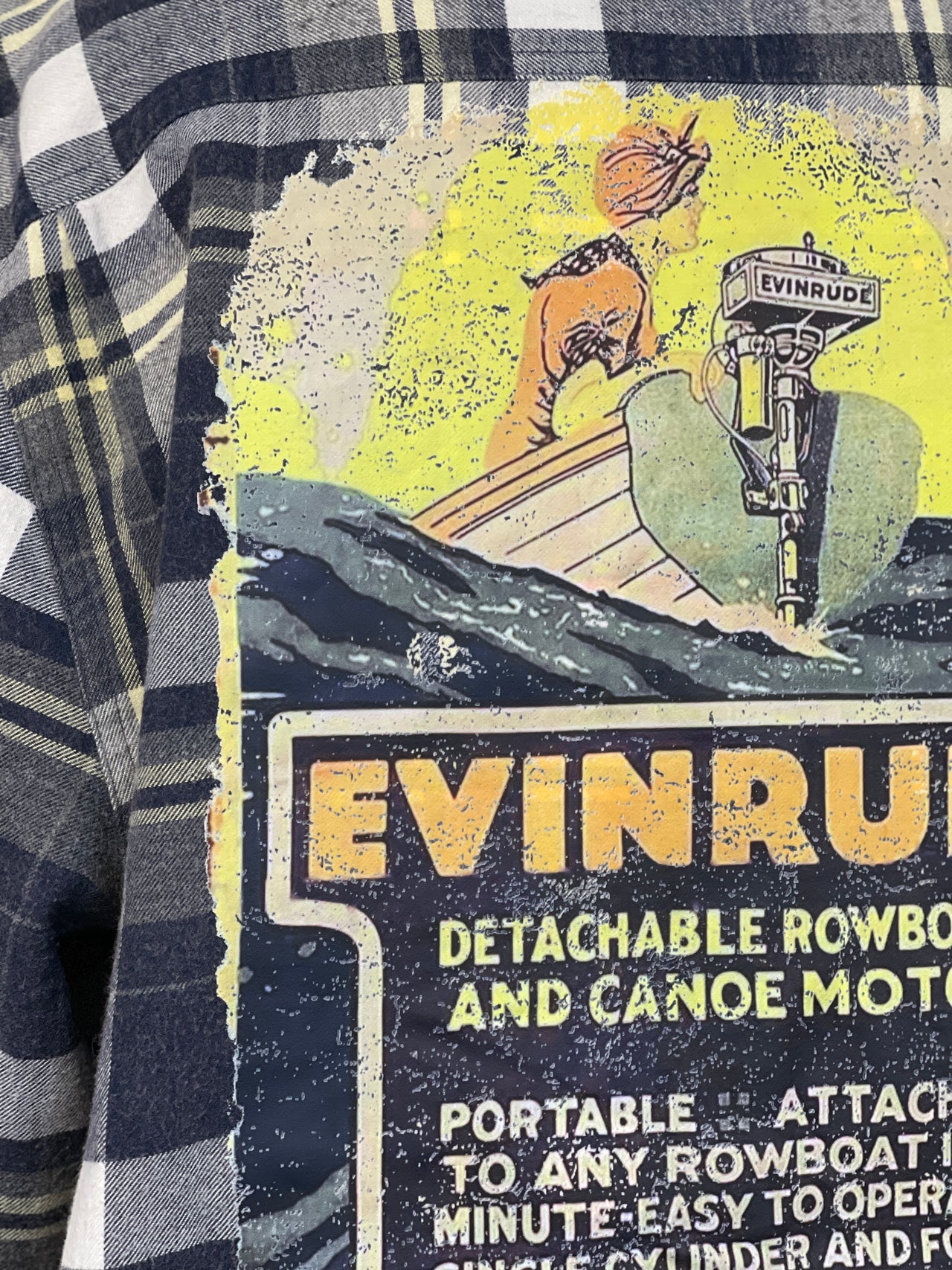 Evinrude Flannel- Classic Lake Superior Blue