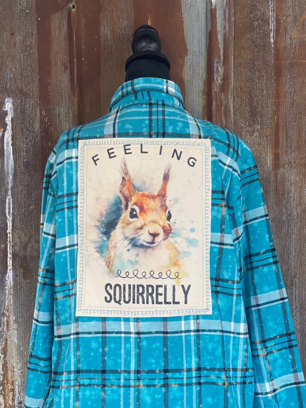 Feeling Squirrely Art Flannel- Angry Minnow Clothing Co.