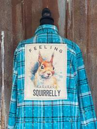 Thumbnail for Feeling Squirrely Art Flannel- Angry Minnow Clothing Co.