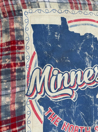 Thumbnail for Minnesota North Star State Flannel- Red, White & Blue
