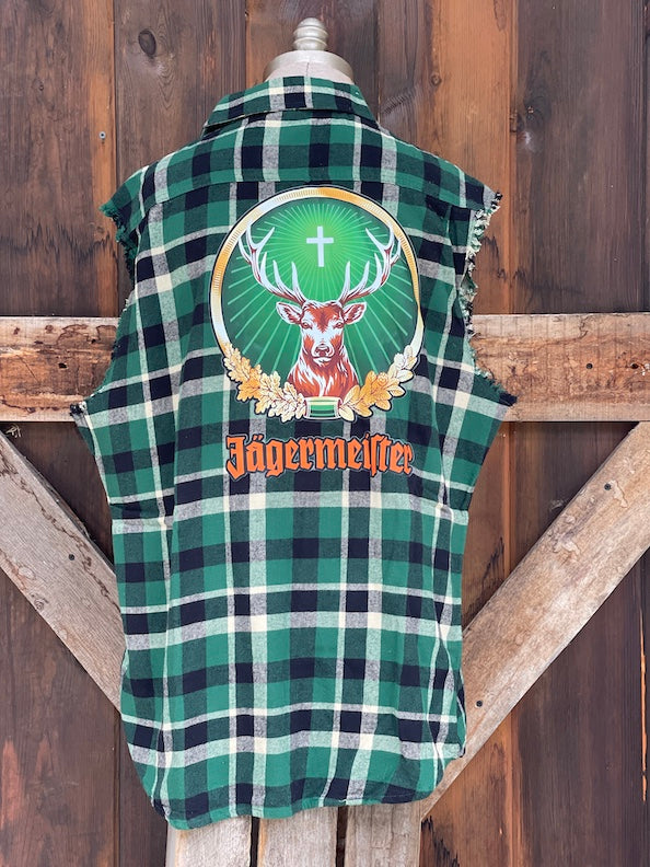 Jag bomb Sleeveless Flannel
