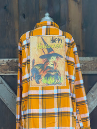 Thumbnail for Halloween Series Art Flannel- WITCHYPOO