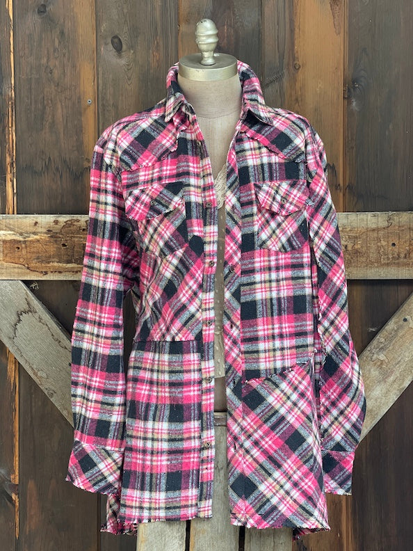 AMV Signature Flannel- PINK PANTHER