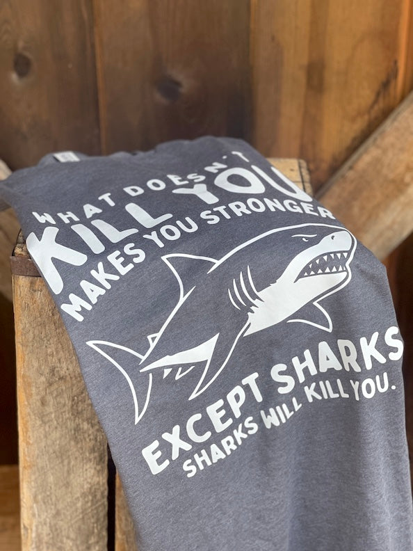 What Doesn't Kill you Tee- Charcoal Grey