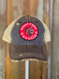 Thumbnail for retro gas/ oil hats Angry Minnow
