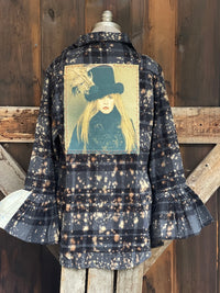 Thumbnail for Queen of the Gypsies Flared Sleeve Flannel