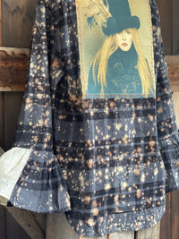 Thumbnail for Queen of the Gypsies Flared Sleeve Flannel
