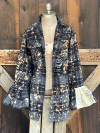 Thumbnail for Queen of the Gypsies Flared Sleeve Flannel