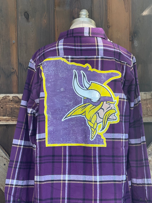 Minnesota Purple Classic Long Sleeve Flannel