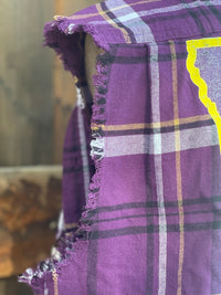 Thumbnail for Minnesota Purple Classic Sleeveless Flannel