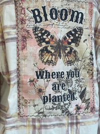 Thumbnail for Flared Sleeve Flannel- BLOOM