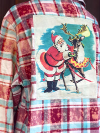 Thumbnail for Ready For Take Off Holiday Flannel- Ribbon Candy Plaid