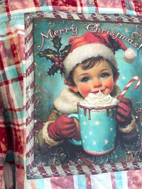 Thumbnail for HOME FROM SLEDDING Art Flannel- Ribbon Candy Plaid