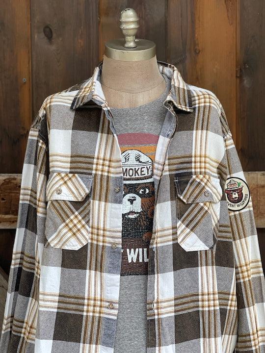 Smokey Bear Classic Flannel -Camping Plaid