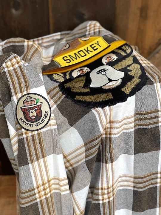 Smokey Bear Classic Flannel -Camping Plaid