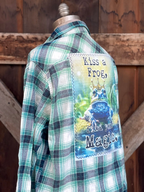 Find Your Magic Kiss A Frog Art Flannel