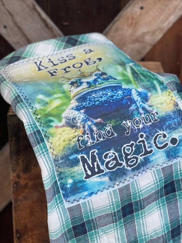 Find Your Magic Kiss A Frog Art Flannel
