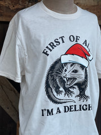 Thumbnail for I'm A Delight HOLIDAY VERSION Tee- Sweet Cream