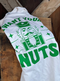 Thumbnail for I Want your Nuts Nutcracker Tee- Sweet Cream