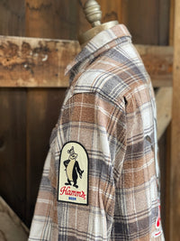 Thumbnail for Hamm's Goalie Bear Flannel- Old School Wash