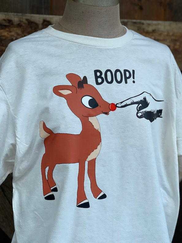 Rudolph BOOP Tee- Sweet Cream