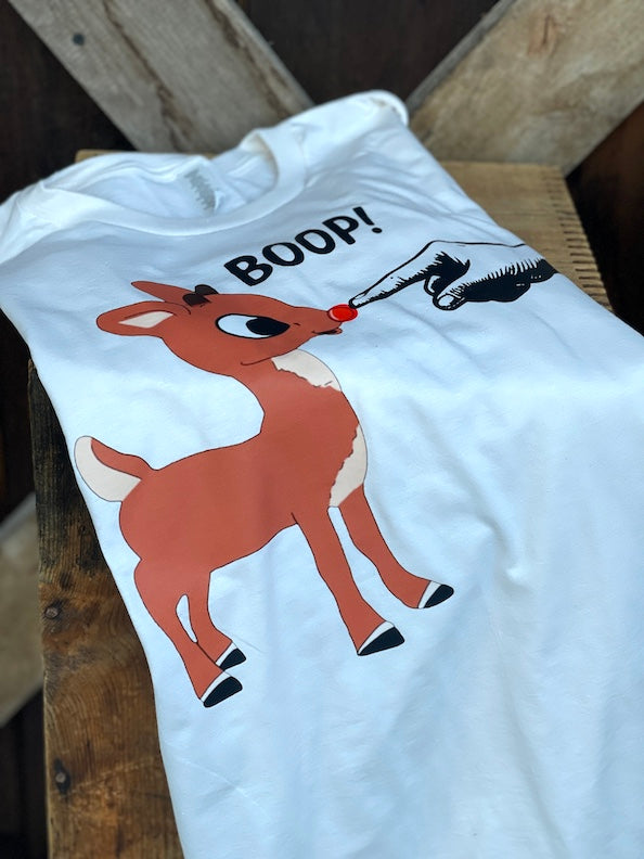 Rudolph BOOP Tee- Sweet Cream