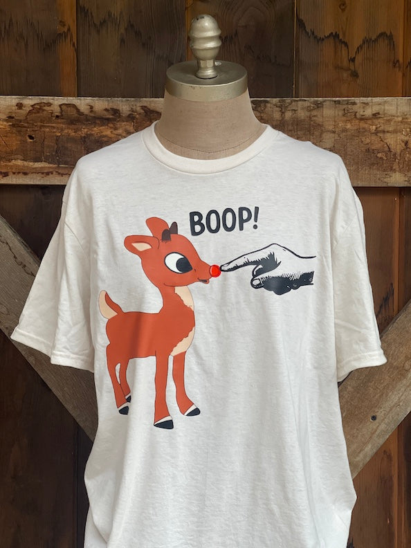 Rudolph BOOP Tee- Sweet Cream