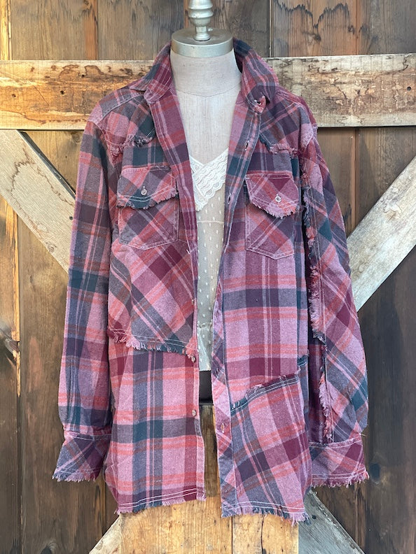 AMV Signature Flannel- CABERNET