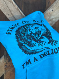 Thumbnail for I'm a Delight Hoodie- Sapphire Blue