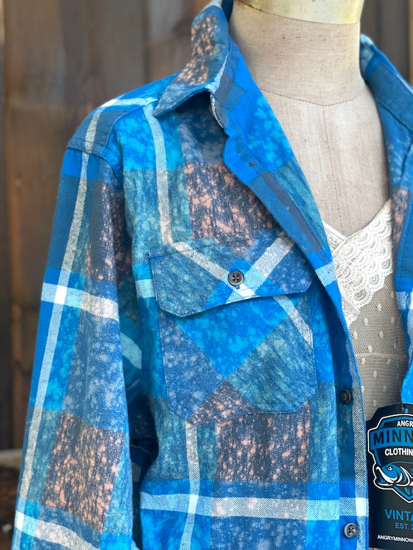 Light The Way Holiday Flannel- NEW Starlight Blue Plaid Pre Order