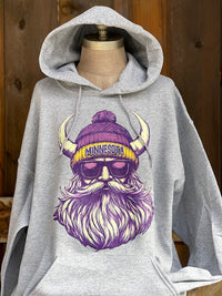 Thumbnail for Minnesota football Heather Grey hoodie