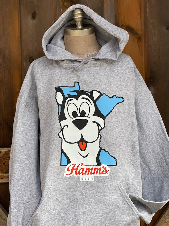 Hamm's Land of Sky Blue Waters Hoodie- Heather Grey