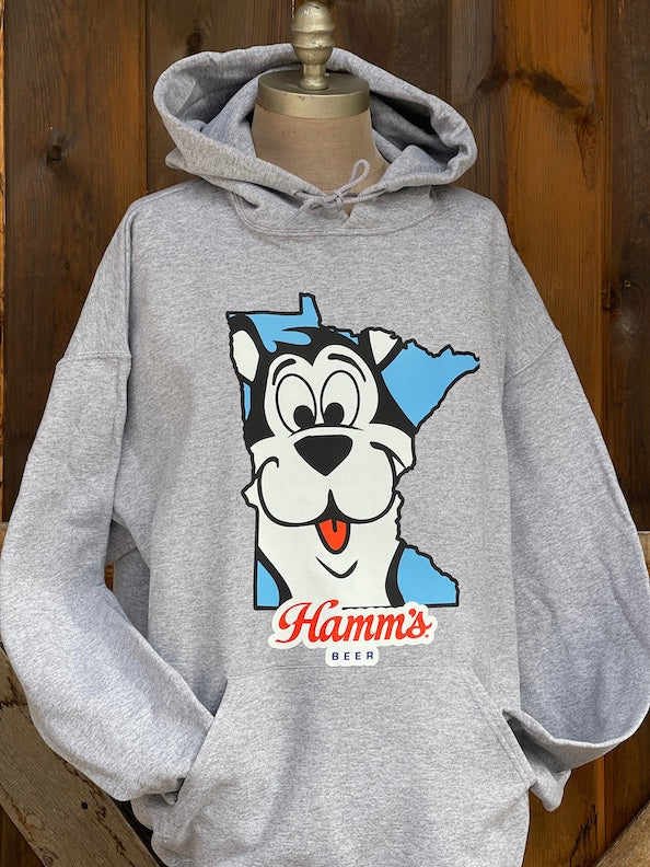 Hamm's Land of Sky Blue Waters Hoodie- Heather Grey