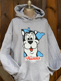 Thumbnail for Hamm's Land of Sky Blue Waters Hoodie- Heather Grey