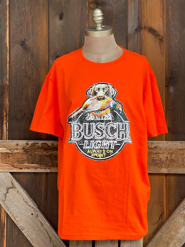 Busch Light Always On Point Tee- Hunter Orange
