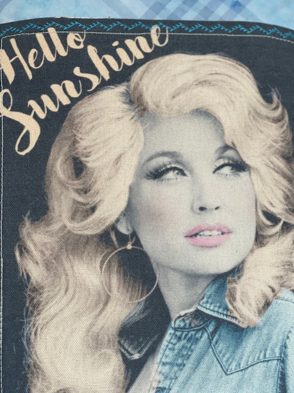 Hello Sunshine Art Flannel- Sky Blue