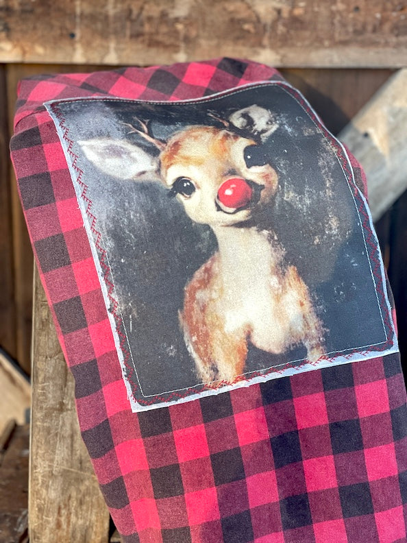 Leader of The Pack Holiday Flannel- Washed Buffalo Plaid