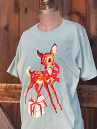 Thumbnail for Just For You Christmas Tee- Sage Green