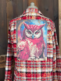 Thumbnail for Twilight Muse Art Flannel- Chili Pepper Plaid