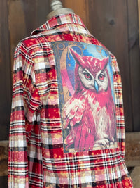 Thumbnail for Twilight Muse Art Flannel- Chili Pepper Plaid