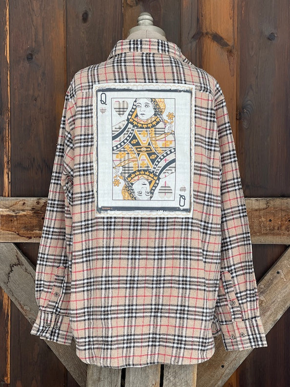 Queen of Hearts Heavyweight Flannel