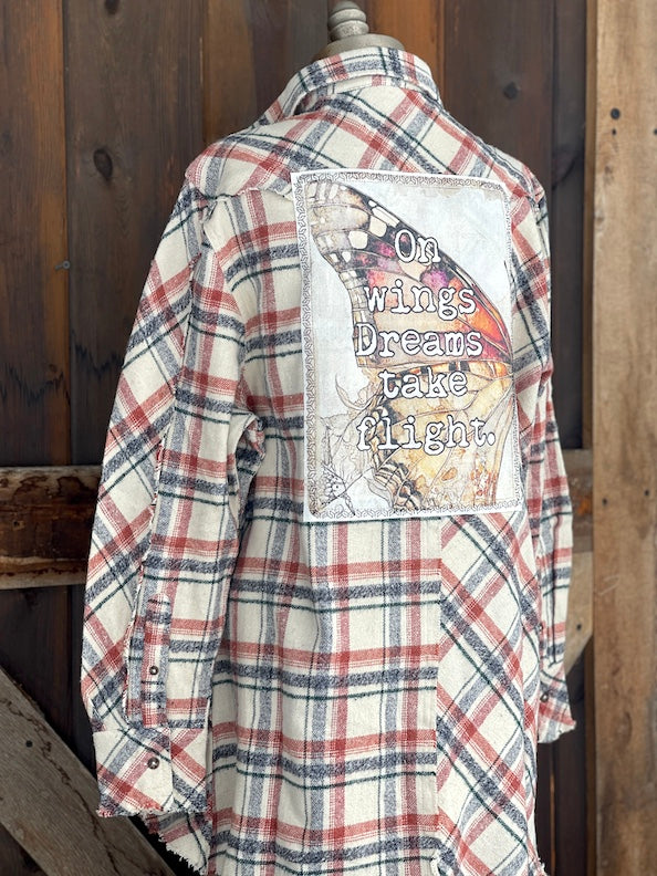 AMV Signature Flannel- On Wings Dreams Take Flight